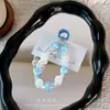 Lanyard de Cristal de Mariposa Fresca para Teléfono Colgante Llavero Adorno Accesorio de Bolsa Correa de Muñeca Pequeño Regalo
