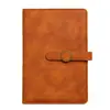 Caderno Personalizável com Impressão de Logo, Fivela, Couro Bovino com Textura de Pele, Bloco de Notas para Escritório, Diário A5, Caderno Criativo