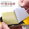 Cinta de advertencia de película reflectante diagonal negra y amarilla para construcción de carreteras, barreras de restricción de altura, barandillas y señales de seguridad