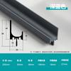 Vedação de Borda em Forma de G Atualizada u705 Pele PET Sensação de Toque Alça de Plugue de Vedação de Borda em Forma de L/H U702 Alça de Porta de Armário de Cozinha Guarda-roupa