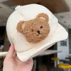 Gorros para Bebé Estilo Coreano, Gorros Suaves de Ala para Primavera y Otoño, Gorras de Béisbol de Pana para Niños y Niñas, Gorros Cálidos de Invierno