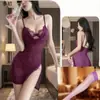 Nova Lingerie Sexy Coleção Privada Tentação Camisola Vestido Dupla Camada Transparente Renda Sexy Puro Desejo Conjunto de Camisola Pijama Feminino