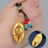 Pinza de cangrejo de cobre de imitación cadena de llaves giratoria 12 signos del zodíaco manos colgante de llave de coche rico lugar escénico regalo popular