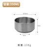 Tazón Coreano para Cocinar Tazón de Acero Inoxidable 304 Tazón Coreano para Arroz Tazón Comercial de Doble Capa para Sopa Tazón Pequeño Dorado Antiescaldante