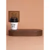 Adornos para el Salpicadero del Coche Hechos a Mano DIY Consola Central Nogal Madera Maciza Figuras Bases Aromaterapia Regalos para Coche Nuevo