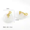 Colgante de Cápsula de Semilla de Loto de Calcedonia Chapado en Oro con Fuerte Retención de Color, Colgante de Ábaco, Accesorios de Joyería para Bricolaje, Pulsera, Collar