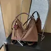 Bolsa Saco de Grande Capacidade para o Dia a Dia Feminina Design de Nicho 2025 Nova Bolsa de Ombro Cruzada Mochila Multifuncional Estilo Coreano