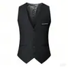 Chaleco de traje de moda británica para hombre, chaleco ajustado, chaleco de traje coreano, elegante y de moda, primavera y otoño.