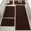 Set de 5 Alfombrillas Absorbentes para Piso, Felpudos para Puerta de Entrada, Alfombrillas Antideslizantes Resistentes a Manchas para Entrada, Alfombras para Mesita de Noche de Dormitorio, Transfronterizo