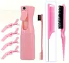 Herramientas de Peluquería Cepillo para Mechas Peine Juego de Tres Piezas Peine Redondo para Peinar Cepillo de Cejas a la Moda Peine de Nylon Resistente al Desgaste y Duradero
