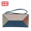 Billetera Nueva Billetera Larga con Cremallera para Estudiantes Coreana Ranura Multitarjeta Costuras Color Contrastante Versátil Ligera Bolsa Pequeña