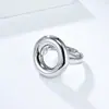 Anillo Liso Exagerado Minimalista Estilo Ins Europeo y Americano Anillo de Acero de Titanio para Mujer Oro de 18 Quilates Moda Callejera Accesorio Elegante para el Trabajo