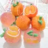 Acessórios de Resina Laranja Frutada Estéreo Simulado Decoração DIY Caixa Surpresa Bolsa Chaveiro Micro Paisagem Mesa Pequenos Enfeites