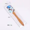 Espátula de Silicona Transfronteriza de Amazon con Mango de Madera, Espátula Color Crema, Espátula Navideña, Cuchillo Mezclador para Mantequilla, Espátula para Hornear