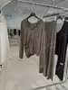 DestacadoYuran 26 Nueva Colección de Principios de Otoño: Conjunto de Sudadera Fina de Punto con Capucha de Modal y Polar de Algodón y Pantalones de Aire