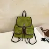 Mochila casual de cordón de estilo coreano de nicho para mujer, nueva colección de otoño, diseño multibolsillos, chic y versátil para ir al trabajo, con un ambiente preppy universitario
