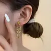 Pendientes Europeos y Americanos Transfronterizos Estilo Punk Gótico Retro Exagerado Pendientes Oscuros de Murciélago Calavera Calabaza Araña Halloween