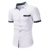 2025 Nuevo Estilo de Verano Estilo Simple Encaje Floral Impresión 3D Venta Caliente Verano Camisa Hawaiana para Vacaciones en la Playa para Hombre