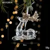 Decoraciones Navideñas Transfronterizas, Colgantes Acrílicos con Lentejuelas, Colgantes Transparentes de Copo de Nieve, Accesorios de Decoración para Escena de Árbol de Navidad