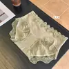 Estilo Pastoral Francês Algodão Puro Sexy Calcinha de Renda Pura Luxo Suave Antibacteriana Delicada Renda Francesa