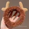 Diadema de peluche de alta calidad y linda para niñas, diseñada específicamente para lavarse la cara y aplicar mascarillas faciales; liga para el pelo de dibujos animados, accesorio para el pelo antideslizante