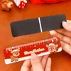 Regla Magnética Plegable de Dibujos Animados de Navidad Marcapáginas Magnético Suave Regla Regalo Papá Noel Regla Recta Pequeño Regalo de Navidad