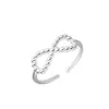 Anillo Abierto de Plata Pura S999 con Diseño de Bola de Arco Calada para Mujer Diseño de Nicho Versátil Simple de Gama Alta para Mujer