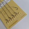 Anzuelos de Pesca con Línea Secundario Pre-Atada, Anzuelos Dobles, Anzuelos Iseni Izu Terminados con Anzuelos, Anzuelos Dobles con Línea Dyneema, Equipo de Pesca