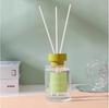 Frasco Cilíndrico Transparente de 120ml para Aromaterapia Frasco de Aromaterapia para Carro com Varetas de Rattan Frasco de Aromaterapia sem Fogo Decoração de Casa Aromaterapia Volátil