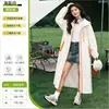 Impermeable de Cuerpo Completo a Prueba de Lluvia para Mujer para Bicicletas Eléctricas, Poncho de Lluvia Largo de una Pieza de Eva para Adultos Unisex, Engrosado, Individual para Montar