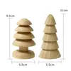 Adornos personalizados para mini árbol de Navidad de madera maciza en varios estilos, varios diseños disponibles, admite bricolaje, precio de fabricante