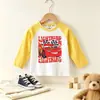 Camiseta de Manga Larga Raglán para Niños Cars Rayo McQueen Camiseta Básica Casual de Algodón Puro para Primavera y Otoño
