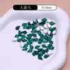 Accesorios DIY para Uñas Portátiles Joyería para Uñas Artísticas Transfronterizos Planos Verdes Base Diamante Forma Especial Diamante de Imitación Accesorios DIY para Uñas Diamante para Uñas Artísticas