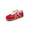 Zapatillas de Entrenamiento Augushiden Rojas para Mujer 2026 Nuevo Otoño Zapatos Deportivos de Bádminton Suela Suave Cómodas Zapatos Casuales