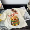 Camiseta de Manga Corta de Verano para Niños y Niñas 2025 Nueva Chaqueta de Bebé Estilo Occidental de Dibujos Animados de Niños Delgada Casual Moderna