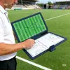 Pizarra táctica de hockey, magnética de doble cara, para entrenar e instruir durante los partidos, plegable y portátil, plan de lección de hockey sobre hielo