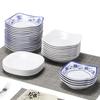 Melamina plato pequeño restaurante plato de sabor restaurante plato frío plato cuadrado plato nido plato de porcelana imitación plástico plato para bocadillos vajilla comercial