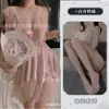 Vestido de Noite Sexy com Decote Profundo e Costas Abertas em Renda, Alça na Cintura, Estilo Slim, Roupas para Casa Femininas 1552