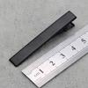 3.2-7.5 electroforesis sub-negro barniz de horneado engrosado pinza para el pelo de niño pinza de sujeción cuadrada punta de pinza pinza plana accesorios para tocado en stock