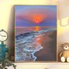 Fábrica direta DIY pintura a óleo digital cura sunset barraca atacado mercado noturno pintado à mão paisagem pintura acrílica