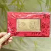 Sobre Rojo Banco de Oro 10Mg Oro Puro 999 Día del Padre Feliz Cumpleaños Souvenir de Oro Billete Conmemorativo