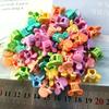 Grampo de cabelo pequeno de flor mini arco-íris hyun-a colorido para crianças grampo de pata pequena coelho grampo de feijão doce bebê borboleta chapéu
