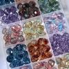 Bola de Cristal de 10 mm Cuentas de Cristal Asimétricas Cuentas Sueltas de Vidrio Material para Pulsera Collar Hecho a Mano DIY