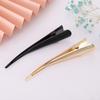 Accesorios para el cabello transfronterizos europeos y americanos clip para el cabello de metal cepillado con temperamento clip para el cabello curvo con forma de S pinza de pico de pato clip de cuerno puntiagudo versátil