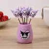 Set de Tenedores de Fruta de Gato de Dibujos Animados Lindo Creativo Alta Apariencia Seguridad Acero Inoxidable de Grado Alimenticio Tenedores de Fruta