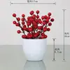 Decoración de Planta Verde Artificial Planta Pequeña en Maceta Flor de Plástico Flor Falsa Juego de Arreglo de Flores Artificiales Decoración de Bonsái Arreglo de Flores para el Hogar Planta en Maceta