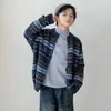 Suéter cárdigan para niño, nuevo modelo primavera y otoño 2026, chaqueta de punto elegante para niños mayores, ropa de otoño de moda para niños