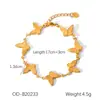 Pulsera Europea y Americana de Explosiones Transfronterizas Cadena Retorcida de Acero Inoxidable Pulsera de 18K Estilo INS de Moda para Mujer Cadena Cubana Cadena Hecha a Mano Decoración