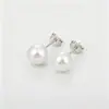 Pendientes de Perla de Agua Dulce Natural Estilo Xiaohongshu con Cierres de Plata 925, Pendientes de Perla Versátiles de Moda con un Toque de Lujo