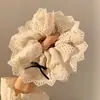 Goma para el Cabello Dulce y Versátil para Niñas, Estilo Coreano, Estilo Perezoso, Tamaño Extra Grande, Adecuada para Cabello Grueso, Banda Elástica de Alta Elasticidad para Peinados de Moño